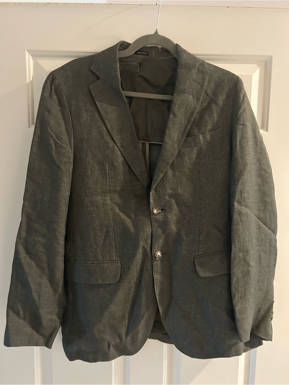 Source Unknown Women's Gray Blazer - Two-Button Notch Lapel